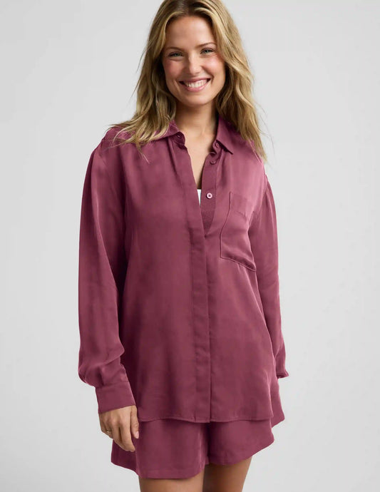 Sunkissed Cupro Button Down