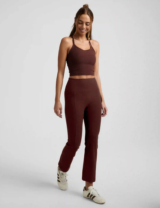 Spacedye™ Pintuck Kick Flare High Waisted Pant