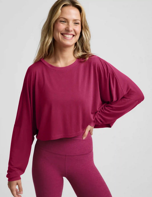 Studio Luxe Cropped Long Sleeve Tee