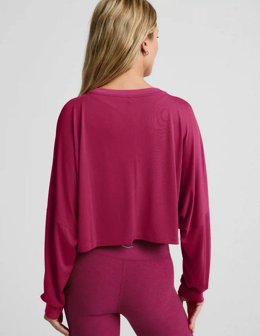 Studio Luxe Cropped Long Sleeve Tee