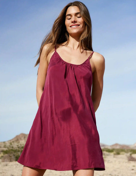 Sunkissed Cupro Mini Dress