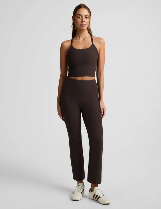 Spacedye™ Pintuck Kick Flare High Waisted Pant